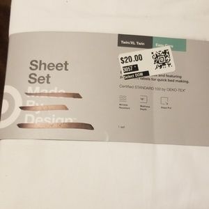 Twin/XL Twin Sheet set white